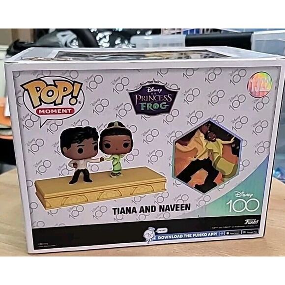 NEW Funko Pop! Moments: Disney - Tiana And Naveen #1322 Large Figurine 100 Years - Picture 4 of 6